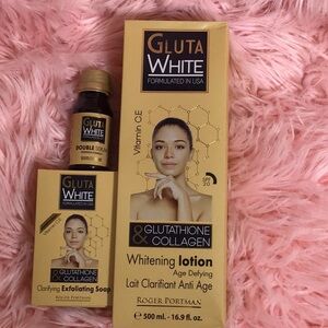 3pcs Gluta White Age Defying Lotion 500ml/Serum and Soap.